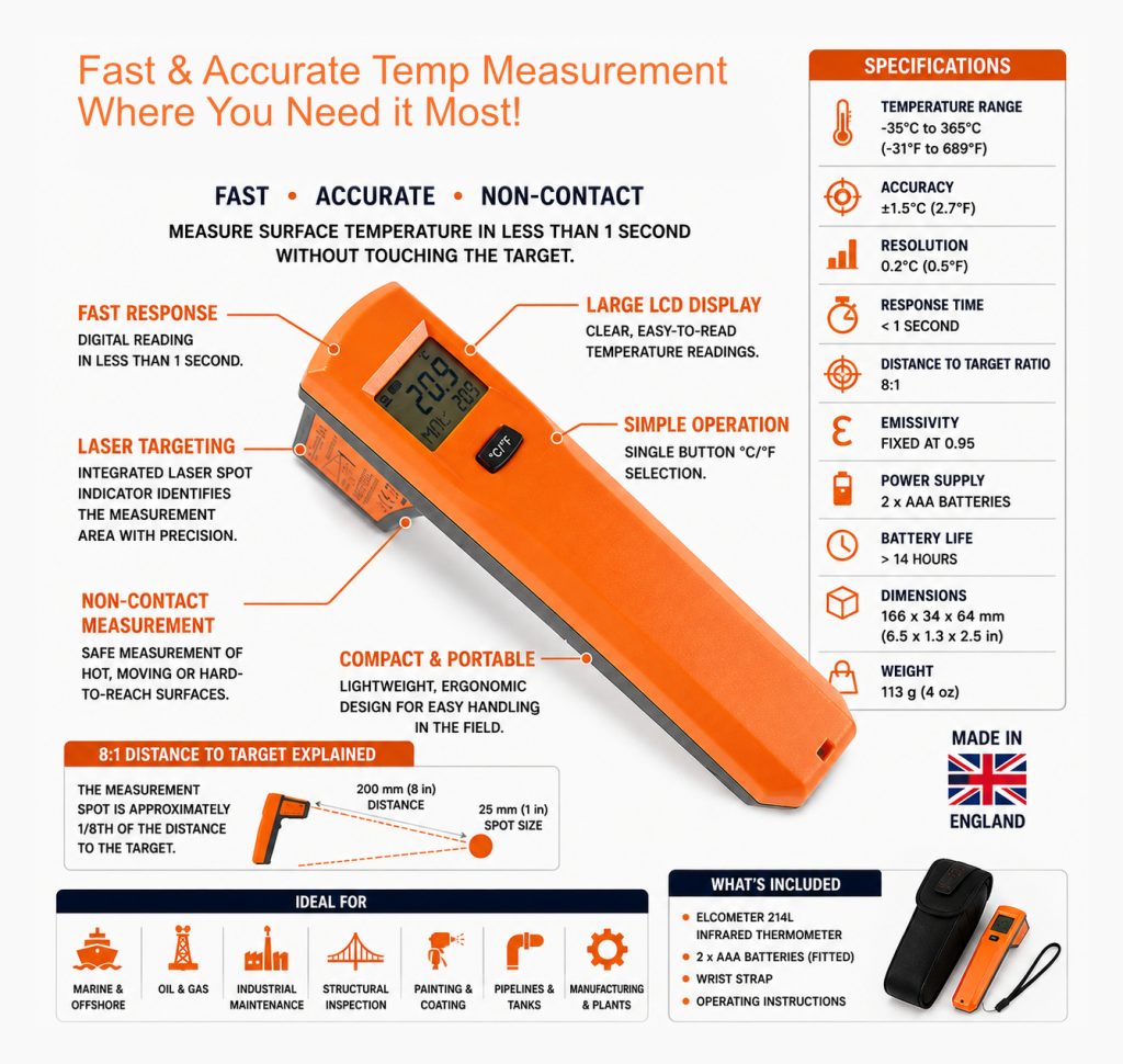 surface temperature equipment for process monitoring.