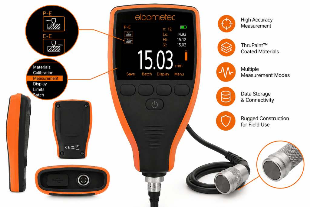 Elcometer MTG8 Ultrasonic Thickness Gauge
