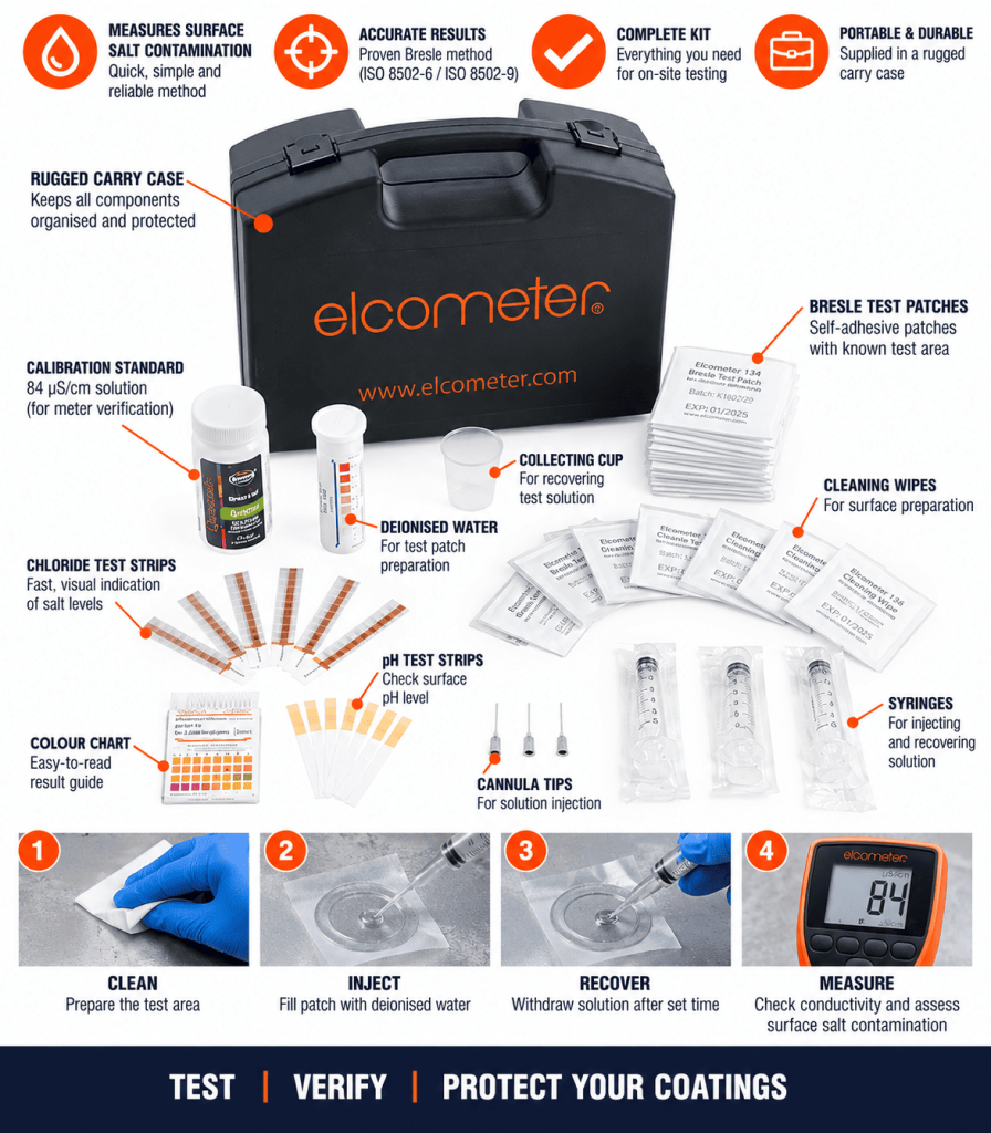 Elcometer 138_2 Surface Contamination Brestle Kit